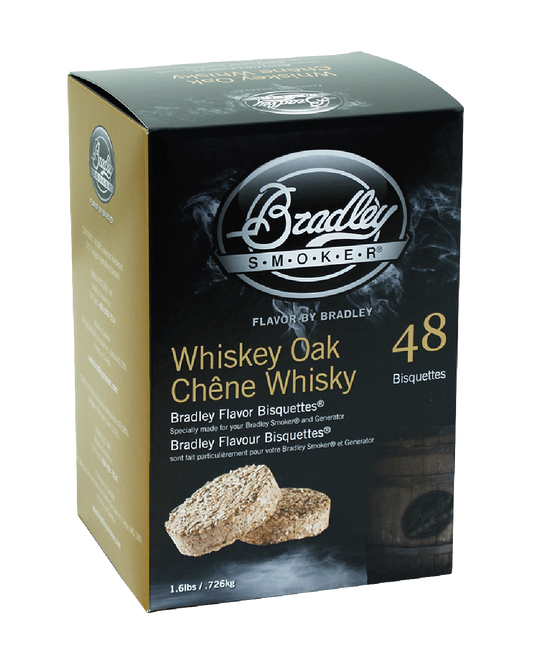 Whisky Oak Bisquettes for Bradley Smokers
