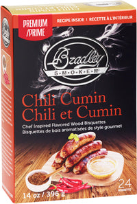 Chili Cummin Bisquettes for Bradley Smoker 